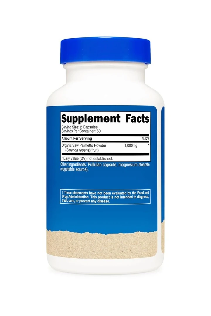 Saw Palmetto organic 1000 mg 120 dietary Kasül
