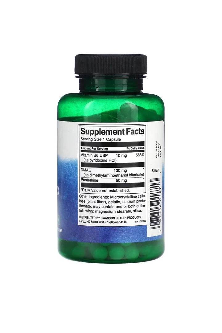 Swanson DMAE Complex 100 Kapsül