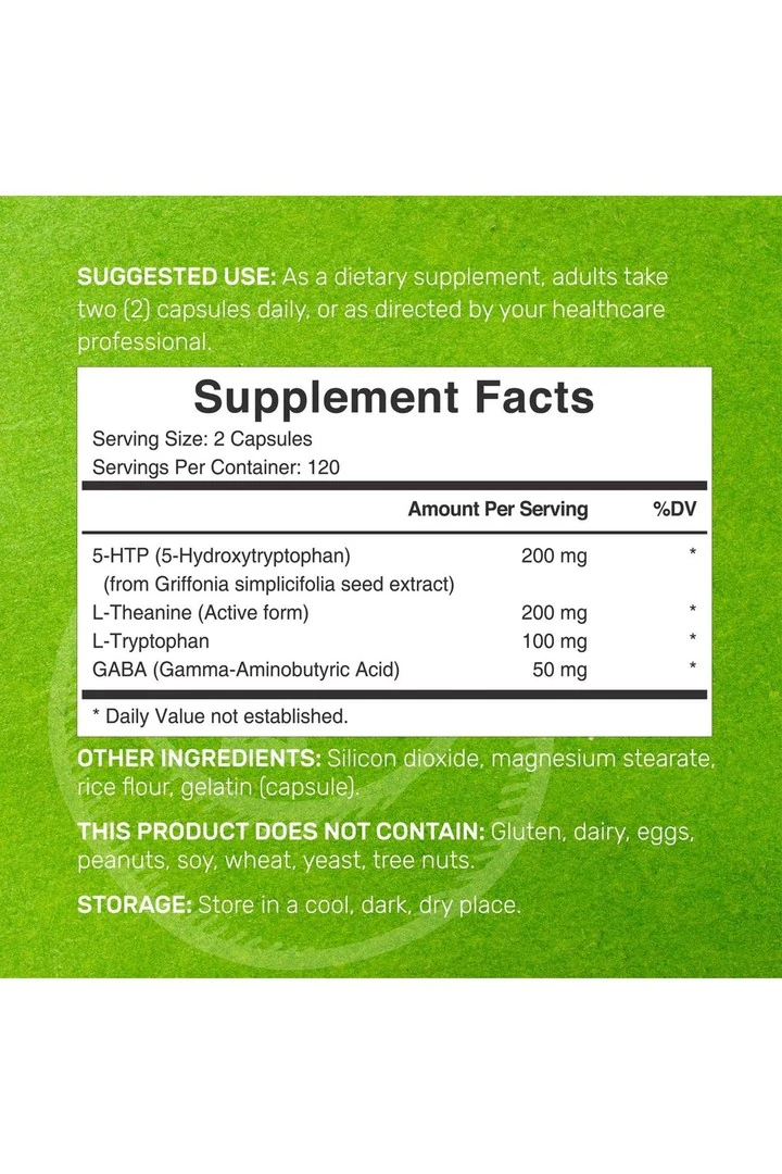 5-HTP 200mg Per Serving, 240 Capsules