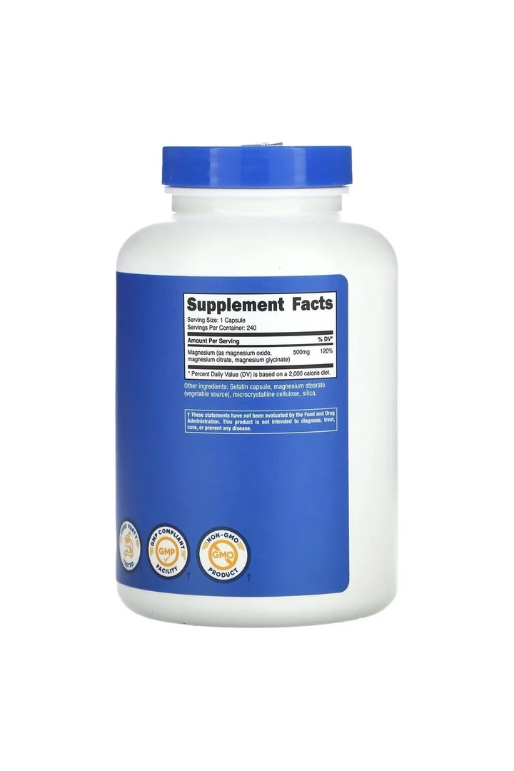 Magnesium Complex Capsules (500 MG) (240 Capsules)