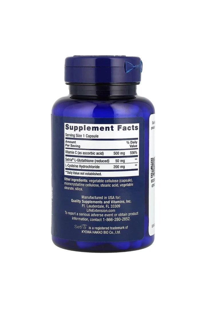 Life Extension Glutathione Cysteine & C 100 Kapsül