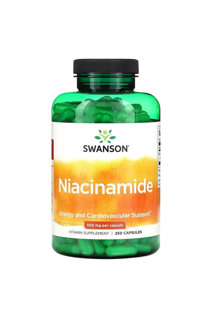 Niacinamide, 500 mg, 250 Capsules