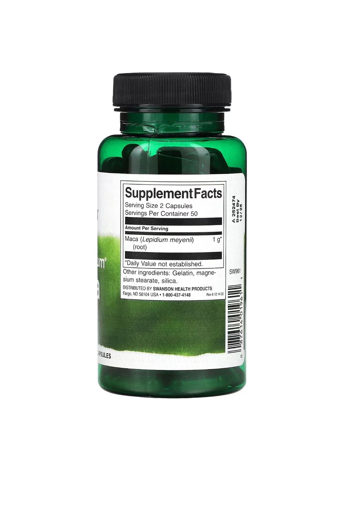Swanson, Full Spectrum Maca, 500 Mg 100 Kapsül