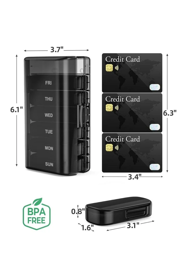 Haftalık Günlük İlaç Saklama Kutusu