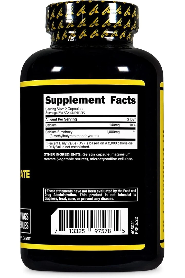 Primaforce HMB B-Hydroxy B-Methylbutyrate 1000 Mg 180 Kapsül