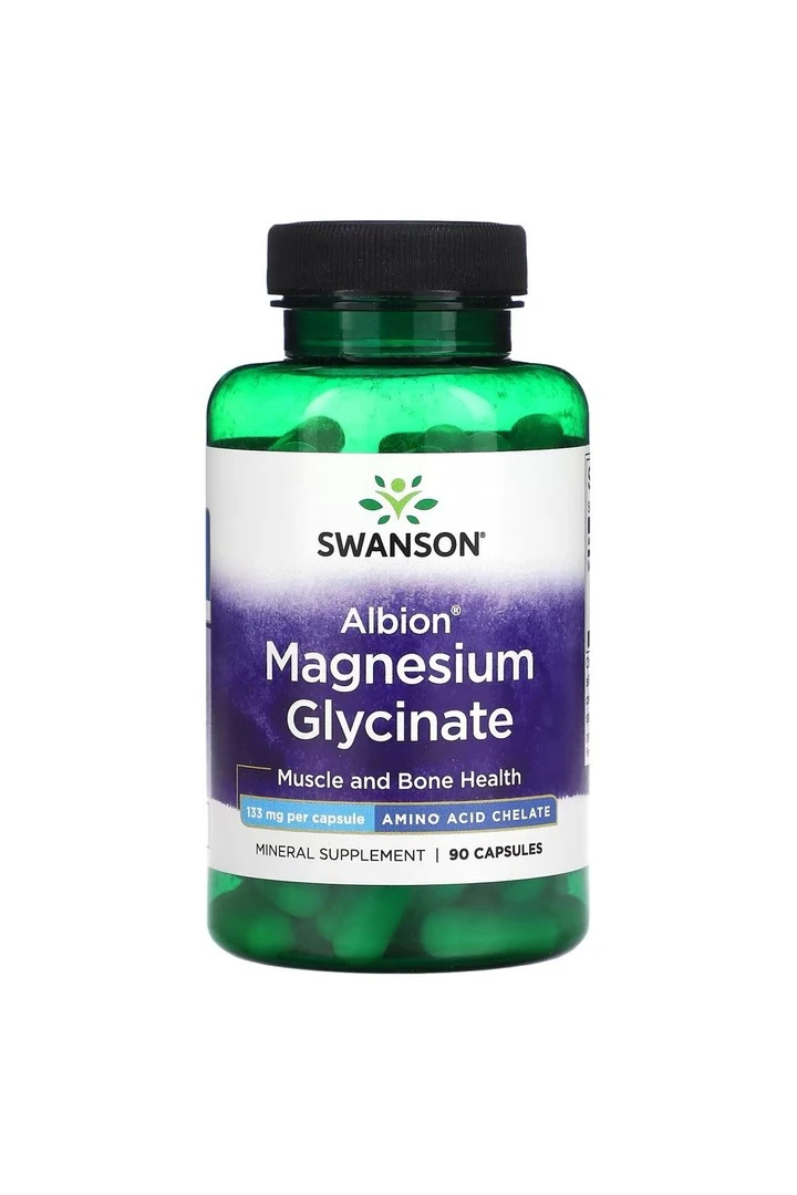 Albion, Magnezyum Glisinat, 133 mg, 90 Kapsül usa menşei.dmmedicine'den