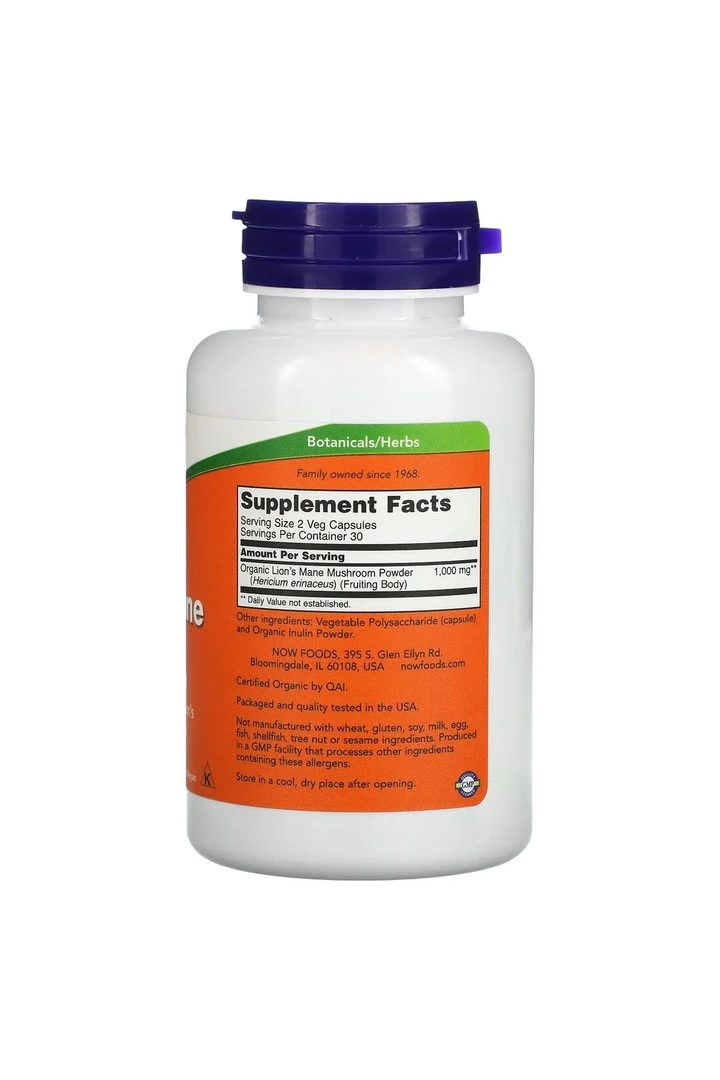 Lion's Mane, 500 mg, 60 Veg Capsules