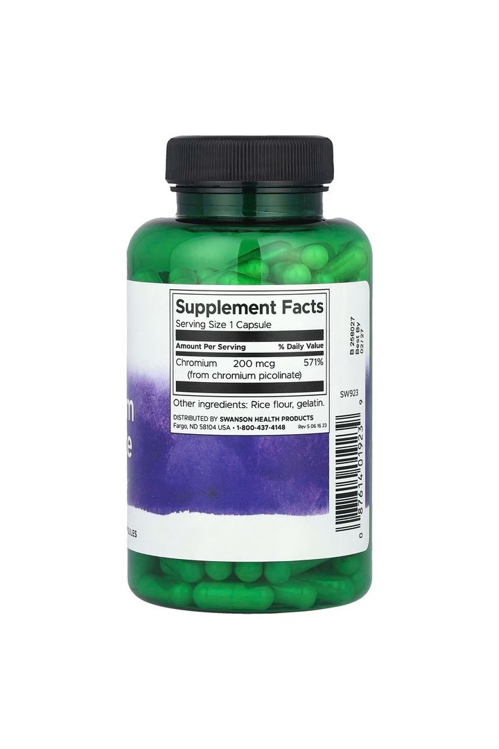 Chromium Picolinate, 200 mcg, 200 Capsules