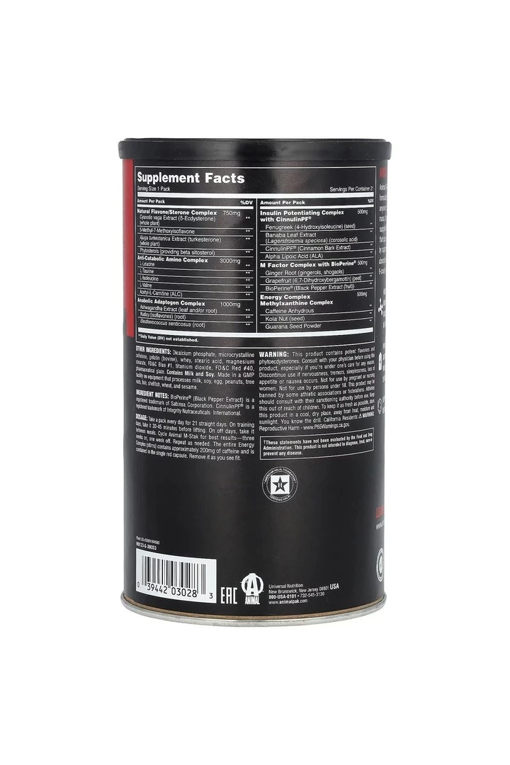 Animal Non - Hormonal M-STAK Accelerator 21 Paket