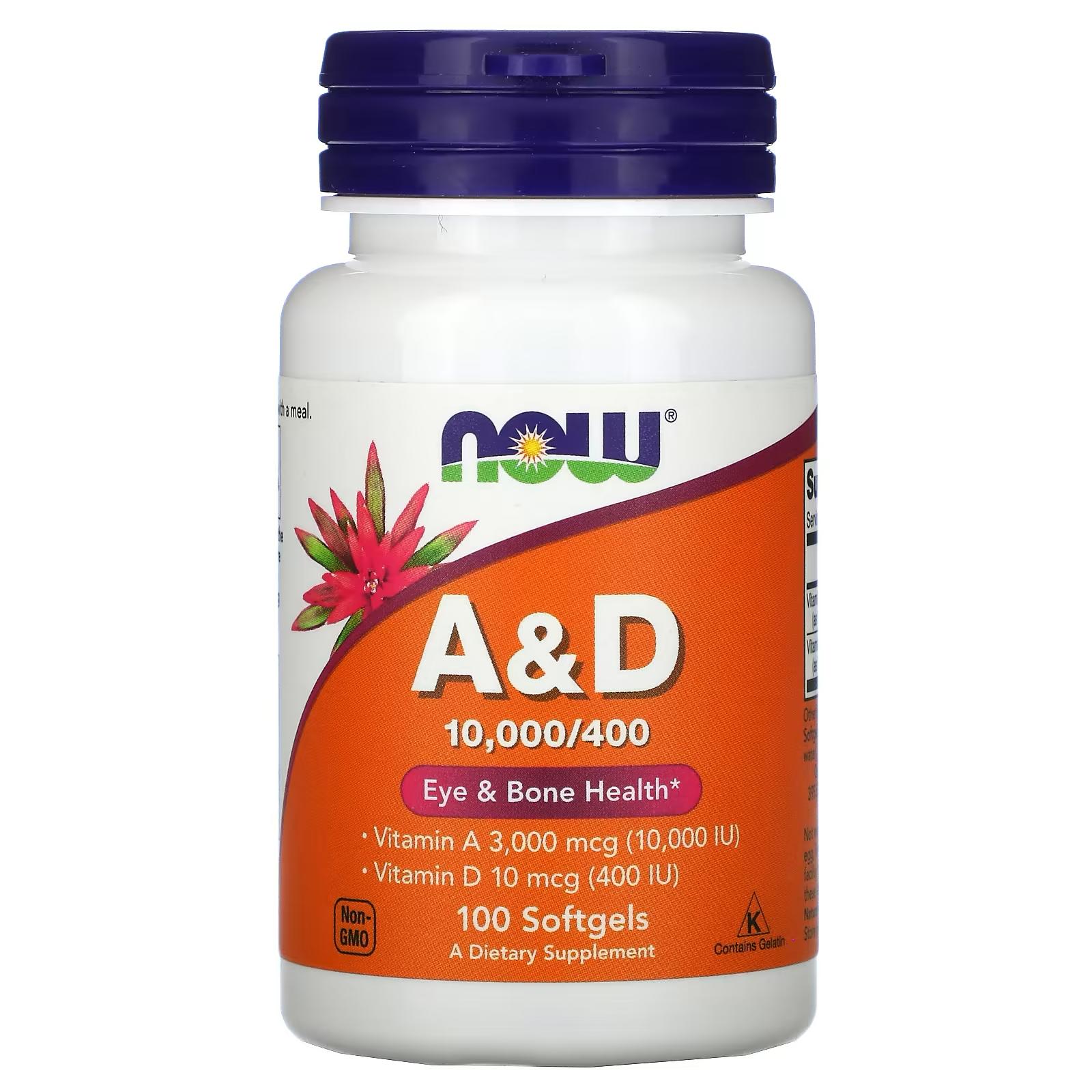 A & D 10,000/400 100 Softgels