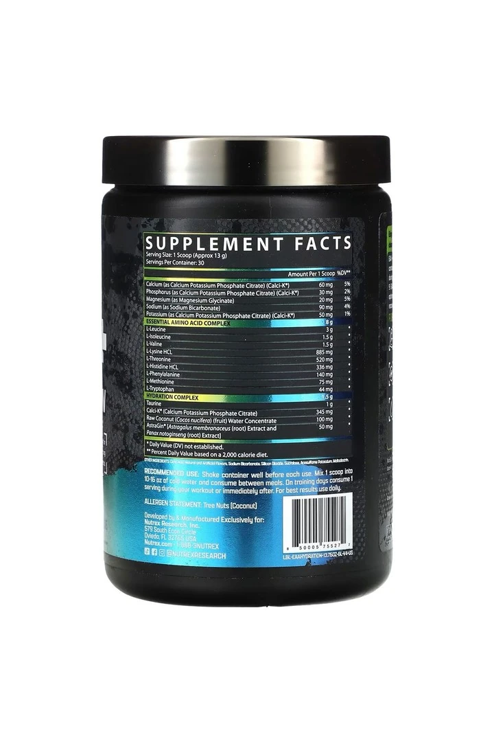 Nutrex Research, EAA+ Hidrasyon, Yaban Mersinli Limonata, 13,76 oz (390 g)