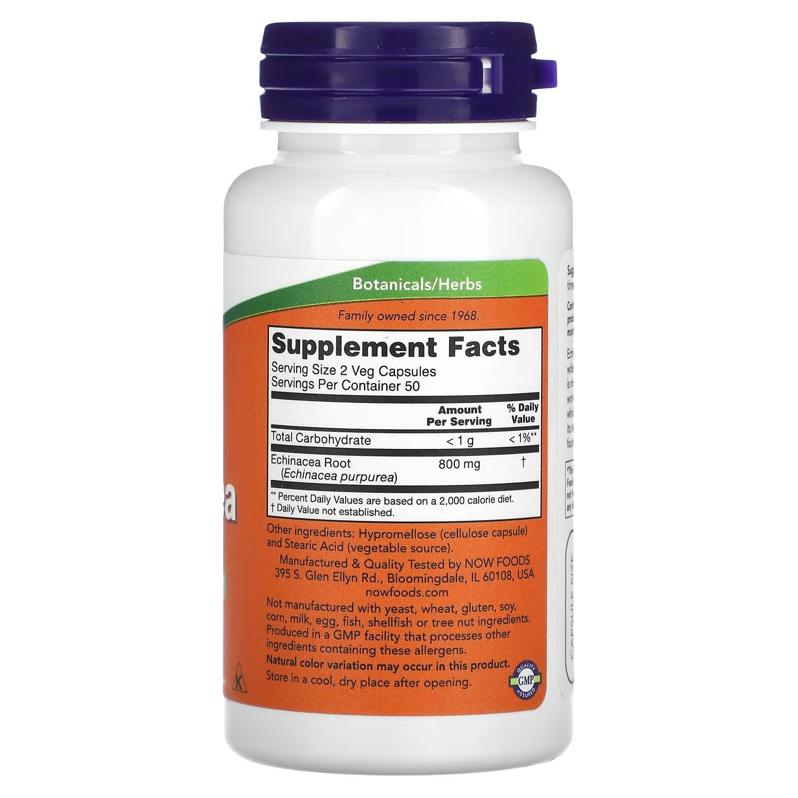Echinacea purpurea root 400 mg 100 veg kapsül
