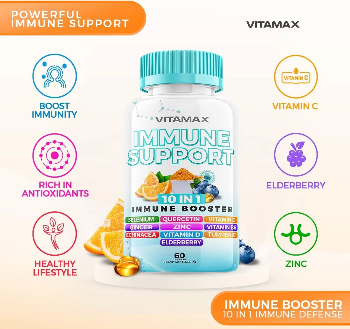 Immune Sport 10 in 1 Immune Booster 60 Kapsül