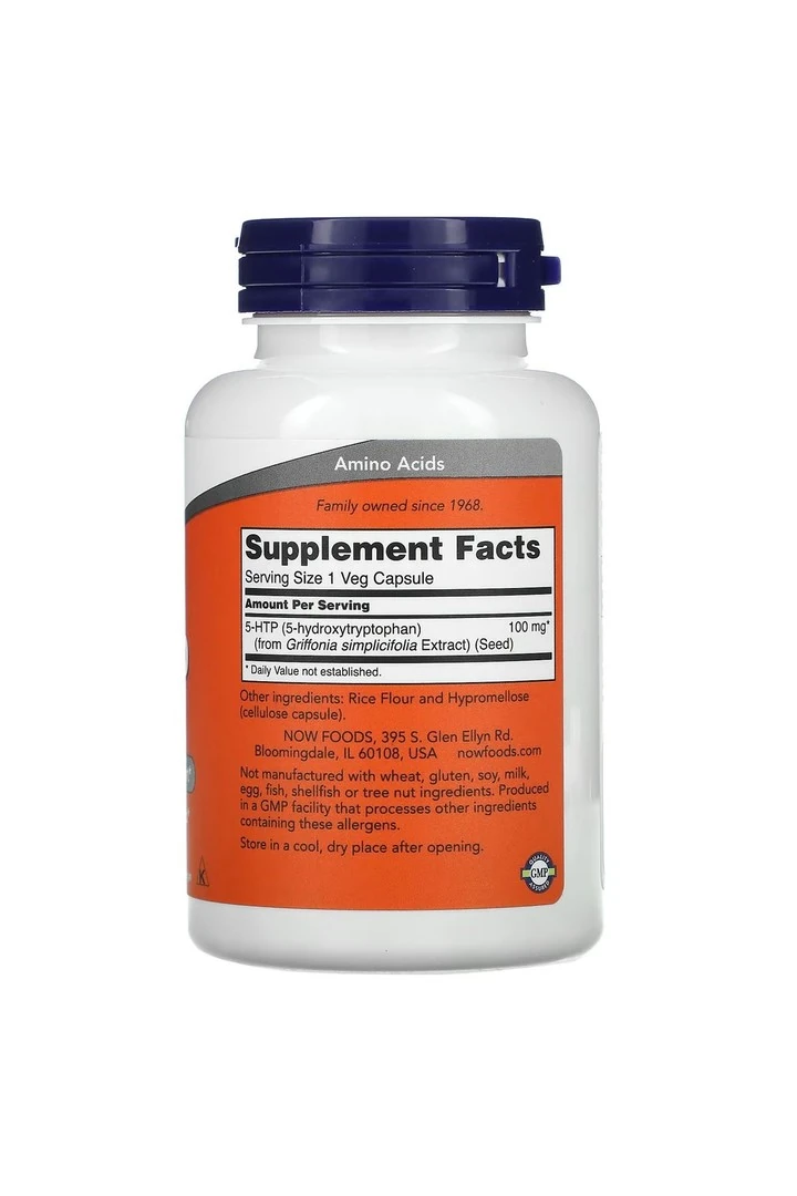 5-HTP, 100 mg, 120 Bitkisel Kapsül