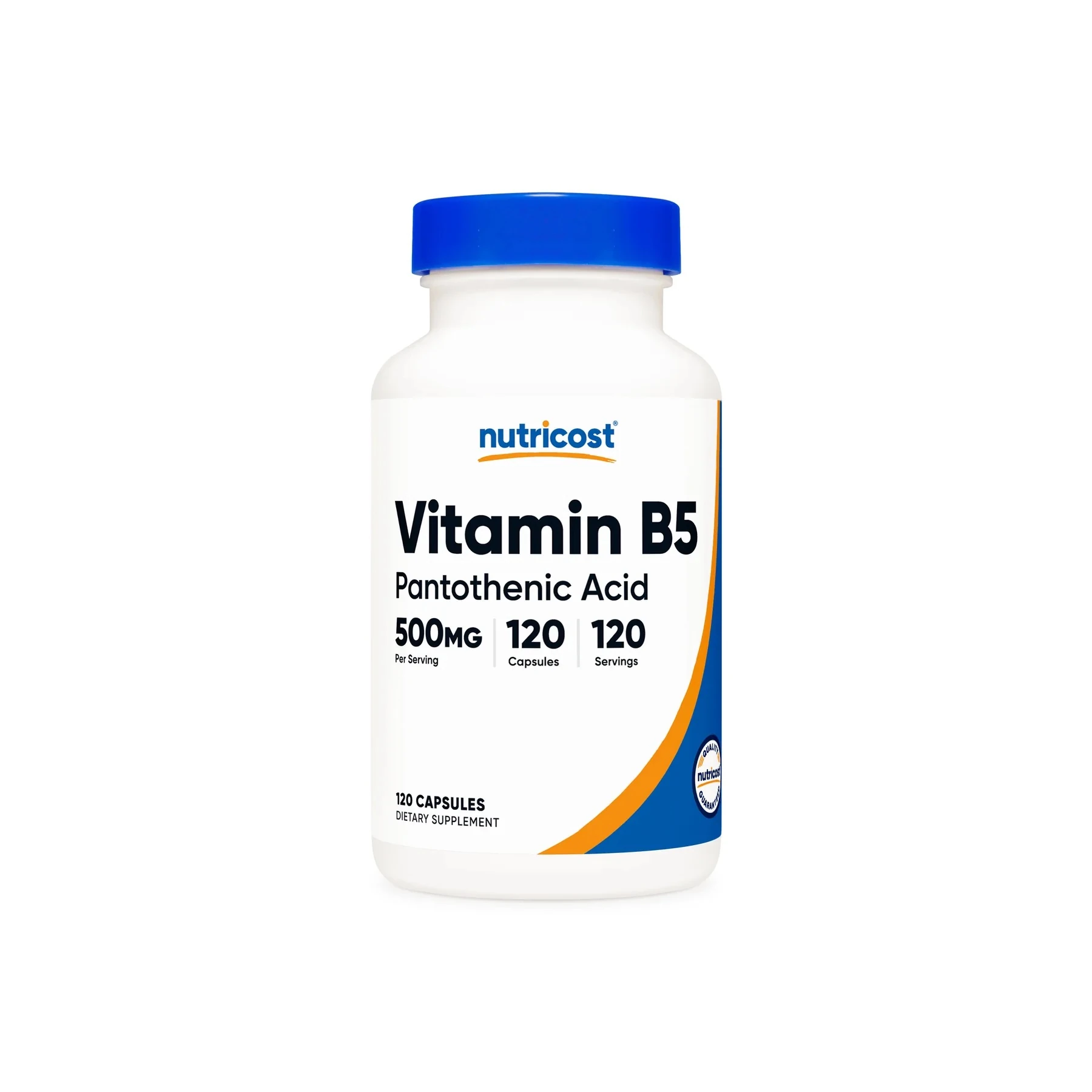 Pantothenic Acid 500 mg | 240 Kapsül | Vitamin B5