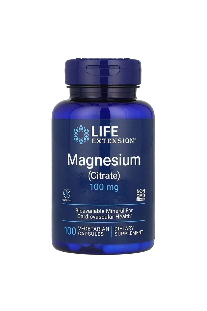 Life Extension Magnezyum Citrate 100 Mg 100 Vegetarian Kapsül