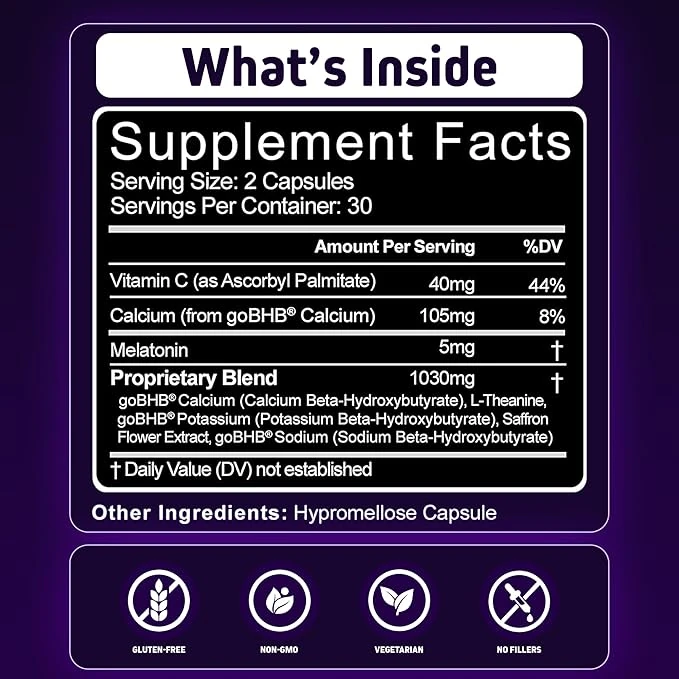 Keto Sleep With Melatonin 60 Kapsül