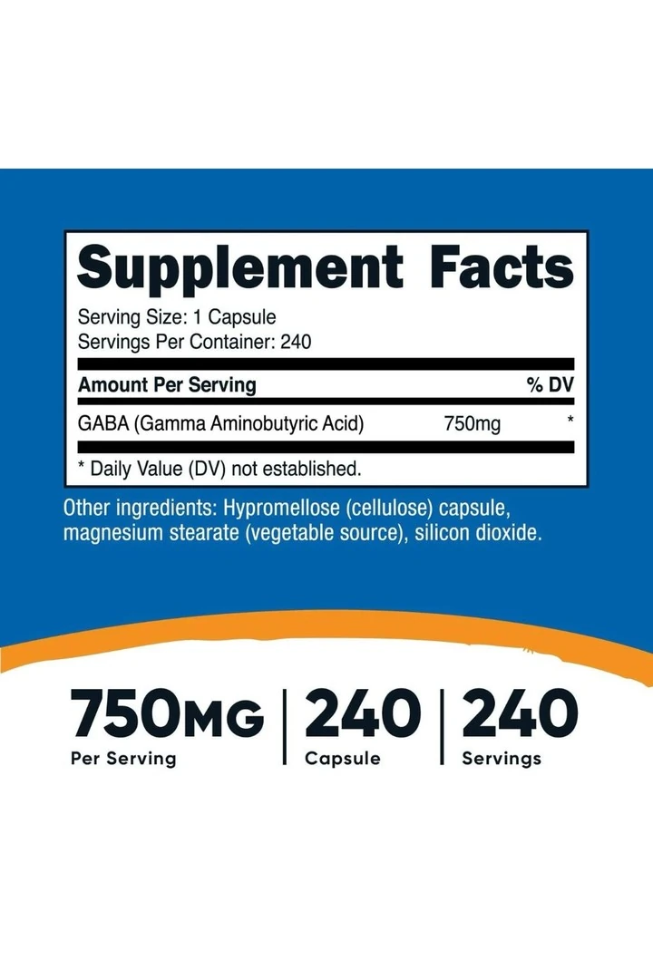 Gaba 750mg 240 Kapsül.usa vers.
