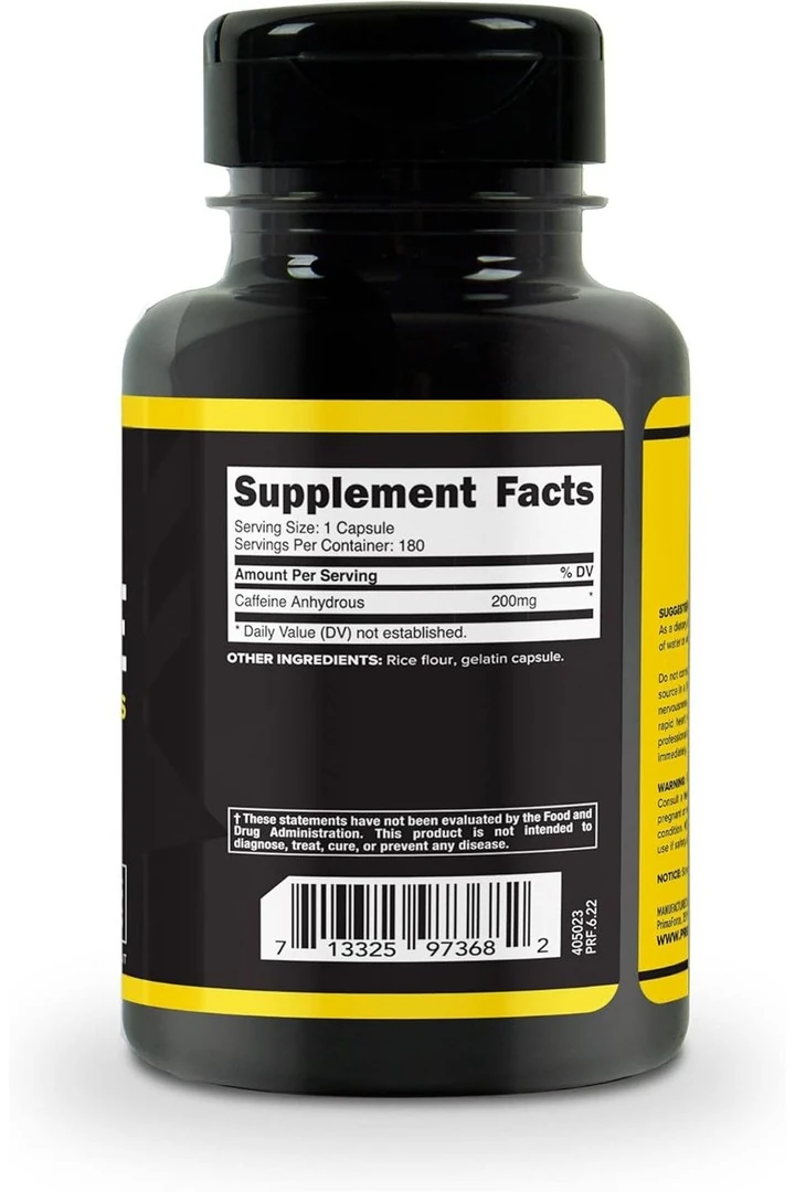 PrimaForce Caffein 200 Mg 180 Kapsül- İthal