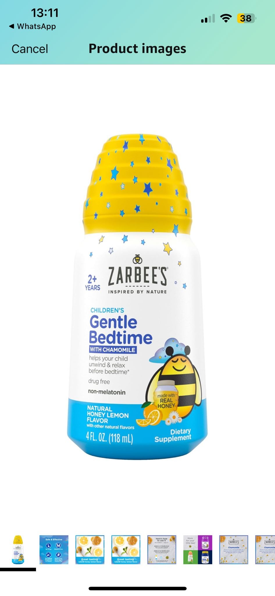 Zarbee's Gentle Children Unwind and Relax to Prepare for Sleep, 4oz