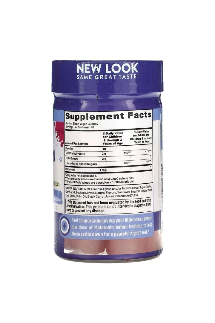 Nature's Truth, Just 4 Kids, Sleep Melatonin, Natural Cherry 40 Kapsül