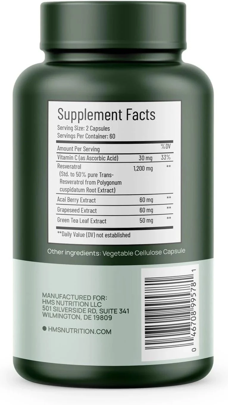 Resveratrol 120 Kapsül