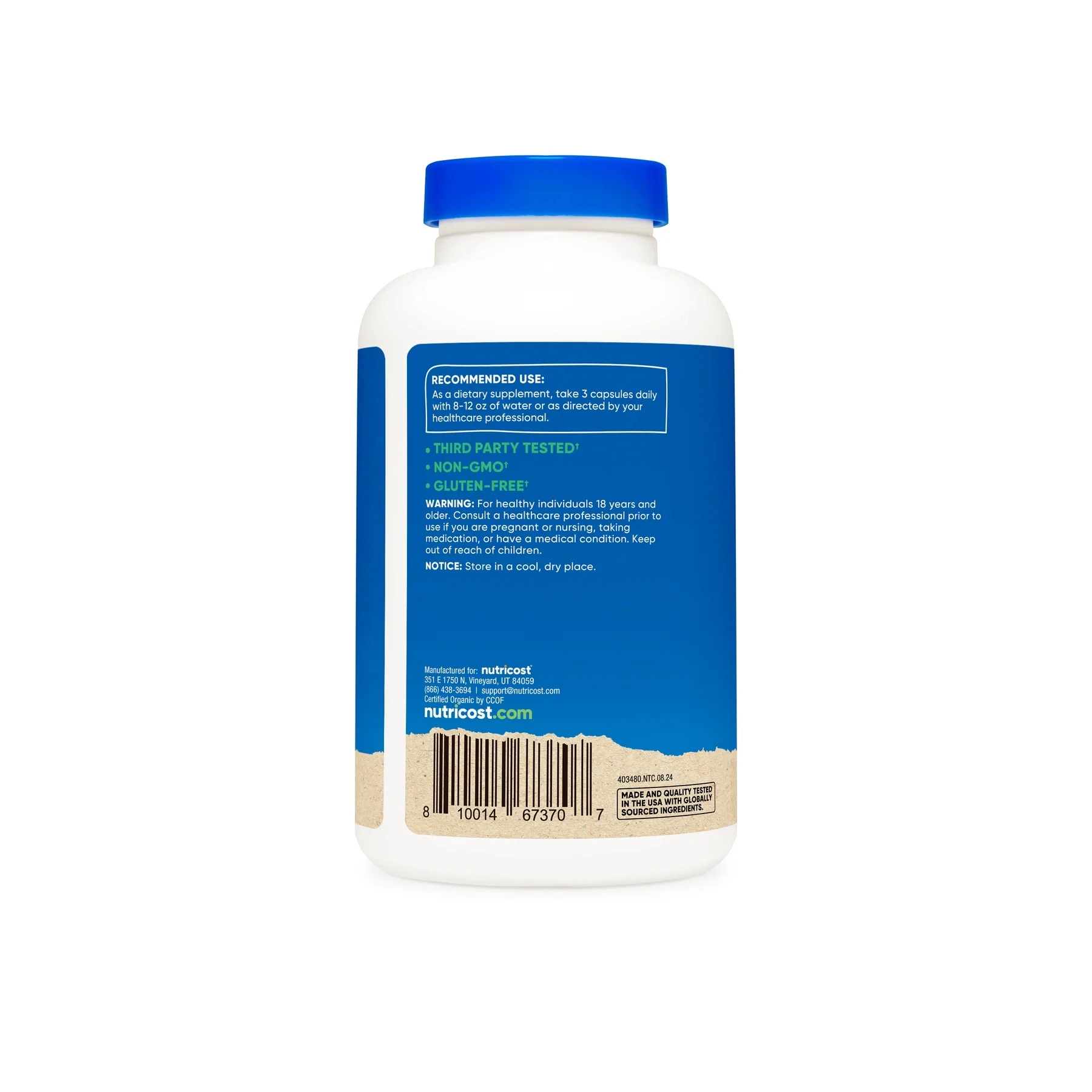 Beet Root 2400mg, 180 Capsules - CCOF Certified Made with Organic Beet Root, Superfood