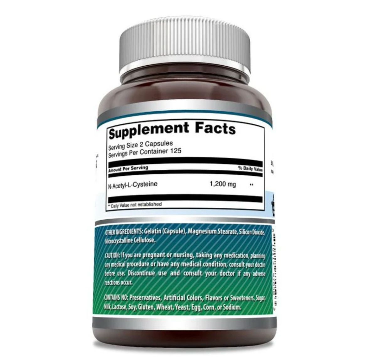 NAC (N-Acetyl-L-Cysteine) Supplement | 600 Mg per Serving | 250 Capsules