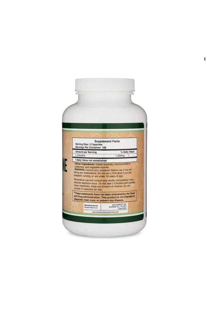 Double Wood L-Citrulline - 1200 Mg 210 Kapsül