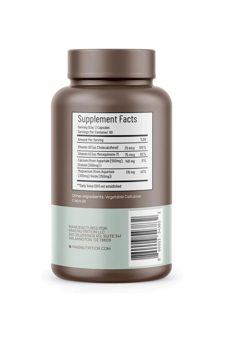 Kalsiyum Magnezyum - D3 + K2 - 120 Kapsül