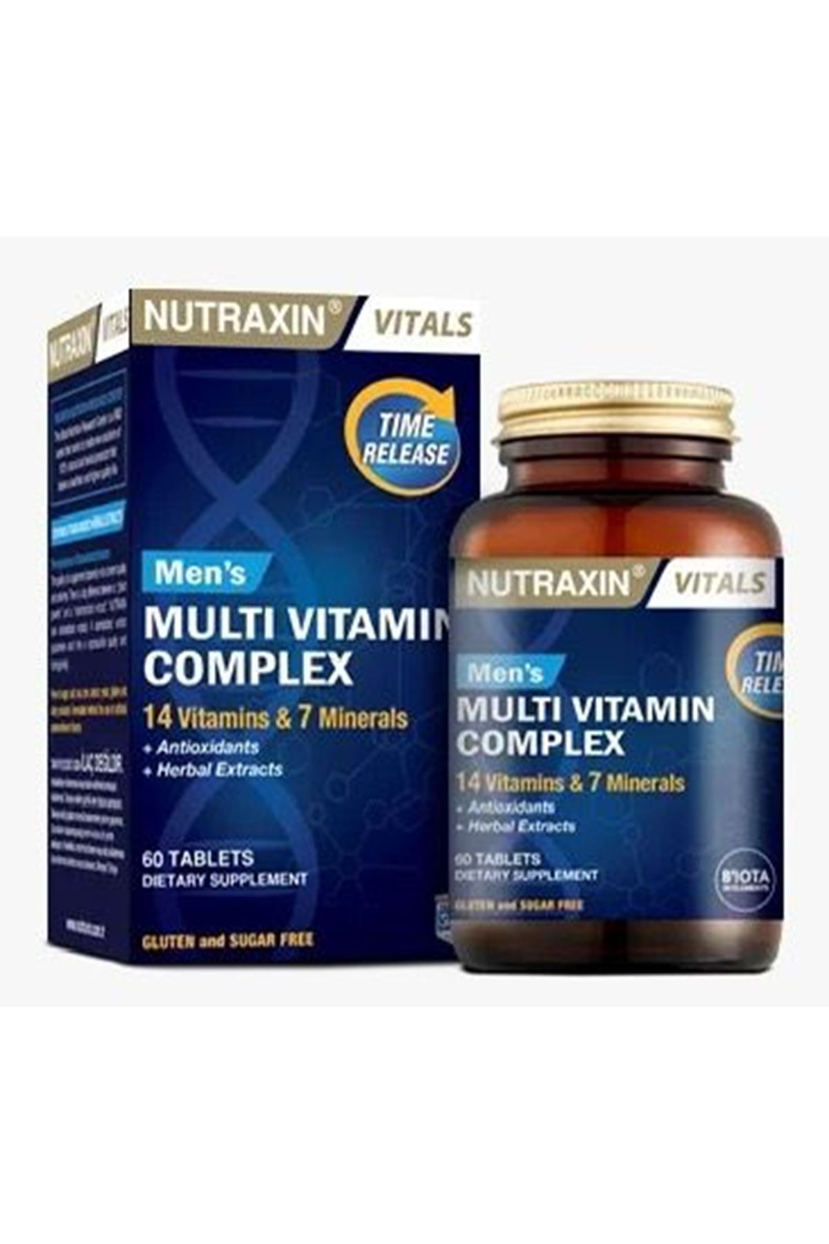 Nutraxin Men's Multi Vitamin Ve Mineraller Içeren Complex Takviye Gıda 60 Tablet