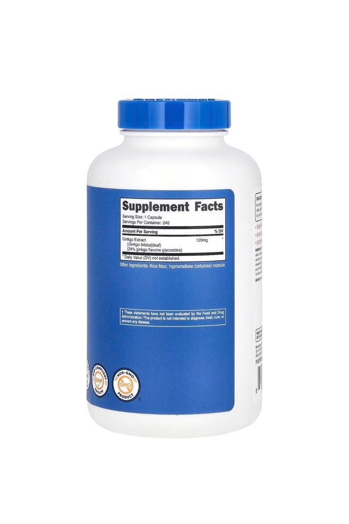 Nutricost Ginkgo Biloba 120 Mg 240 Kapsül