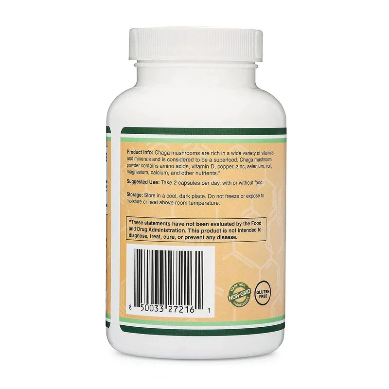 Chaga Mushroom Supplement 1000 mg 120 Kapsül
