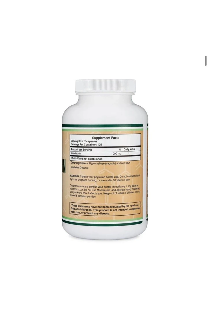 Double Wood Monolaurin 1000 Mg 210 Kapsül