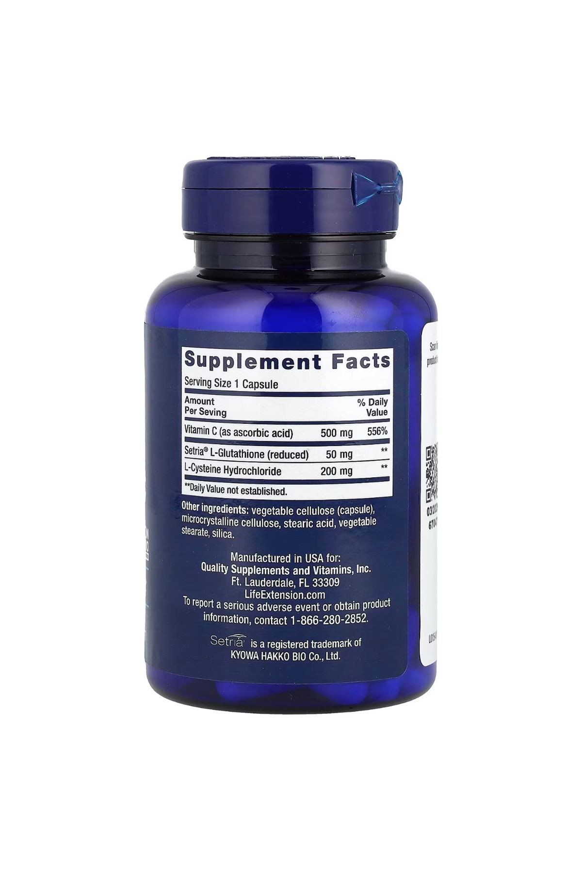 Life Extension Glutathione Cysteine & C 100 Kapsül