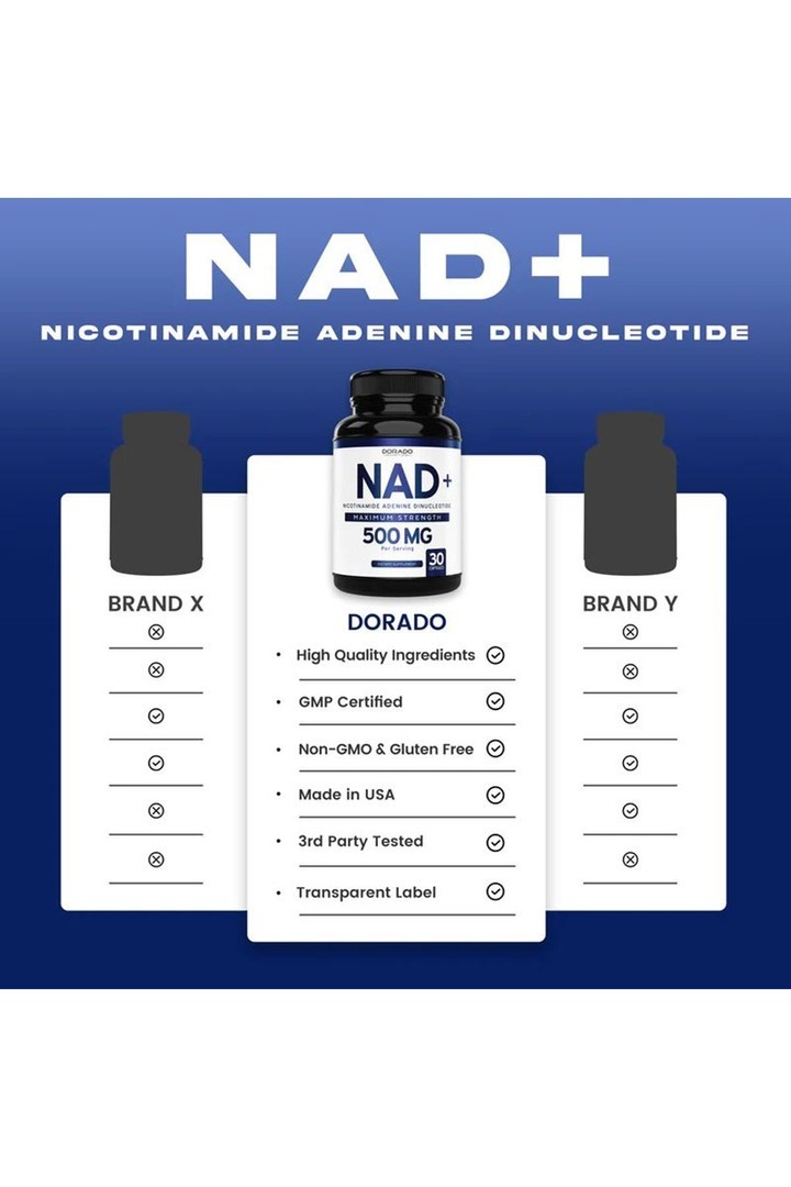Nad+ maximum strength 500 mg 30 Kapsül Made in USA