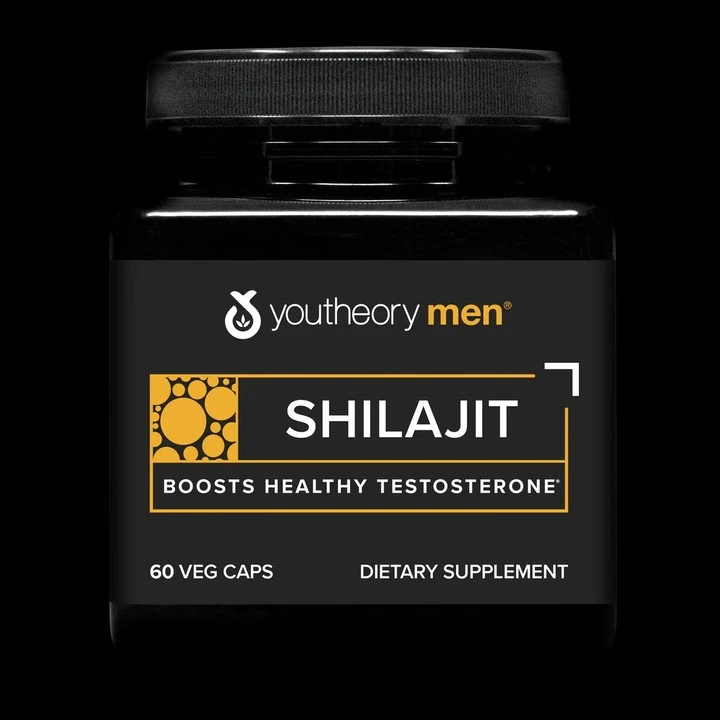 Men's Shilajit - 250 mg Shilajit Capsules - Energy Supplement - Supports Stamina & Endurance* - Gluten, Dairy & Soy Free - 60 Veg