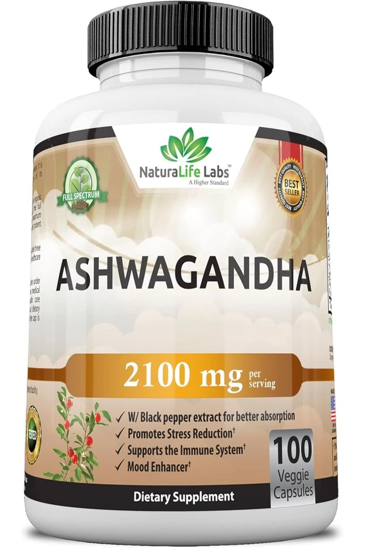 Naturalife Labs ashwagand.haa 2100 Mg - 100 Vegan Kapsül