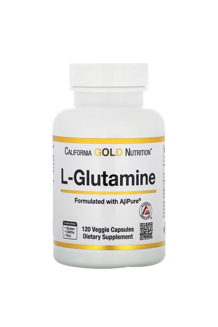 L-Glutamine 120 veggie Kapsül with Ajipure .usa vers.