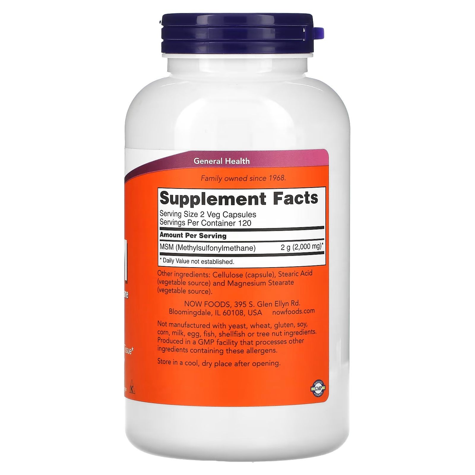 MSM, 1,000 mg, 240 Veg Capsules