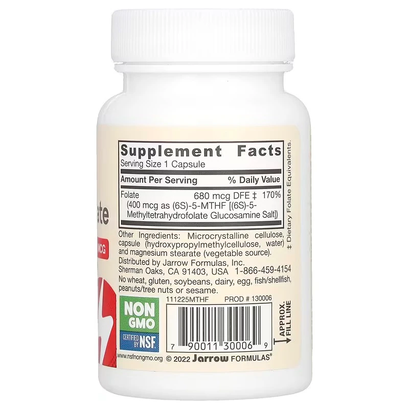 Methyl Folate Extra Strenght 400 mcg 60 Veggie Kapsül