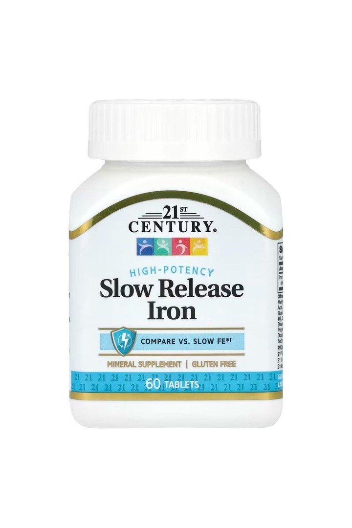 Slow Release İron -Yavaş Salınımlı Demir, Yüksek Etkili, 60 Tablet
