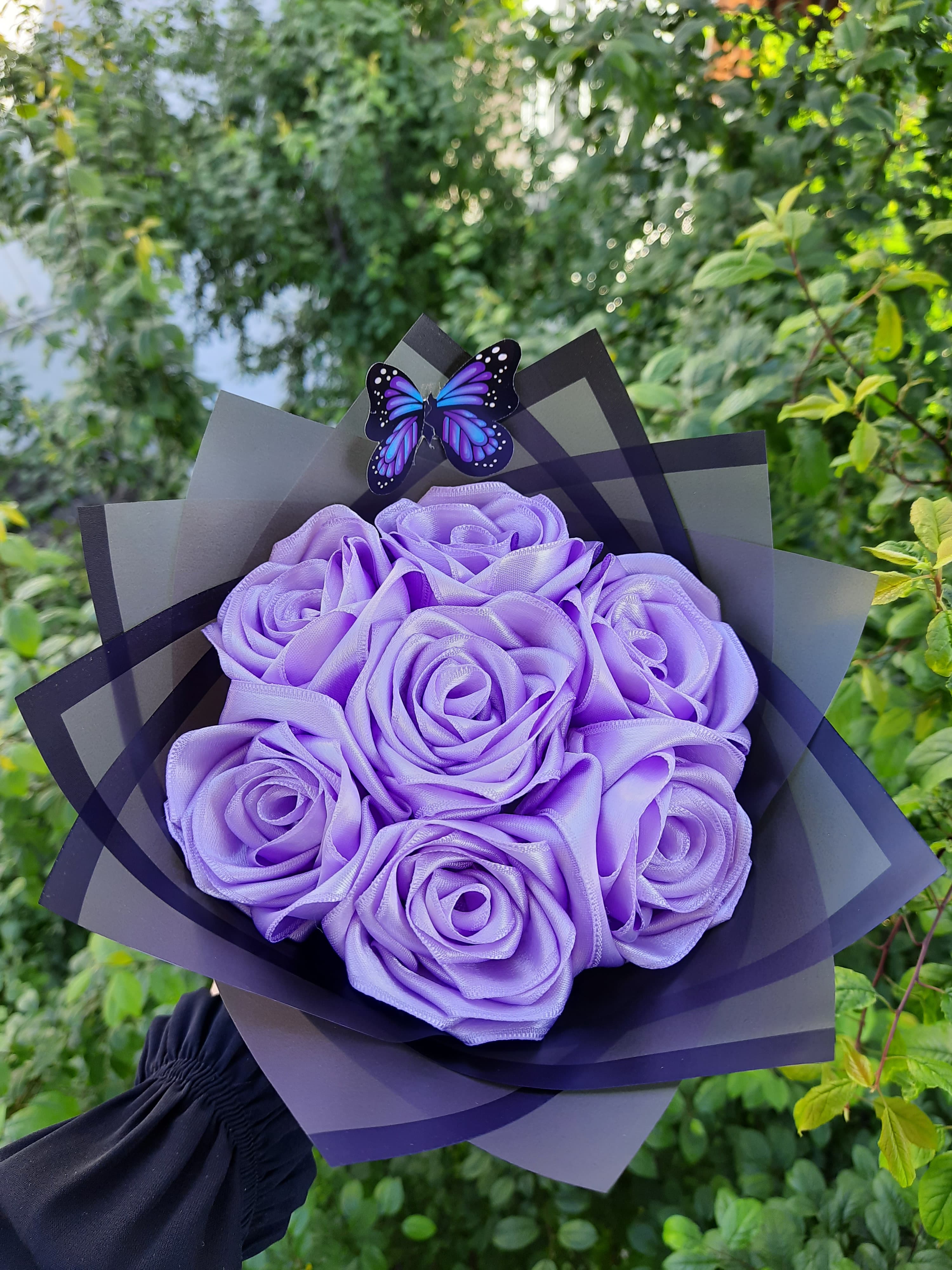 7 li Gül Buketi LİLA