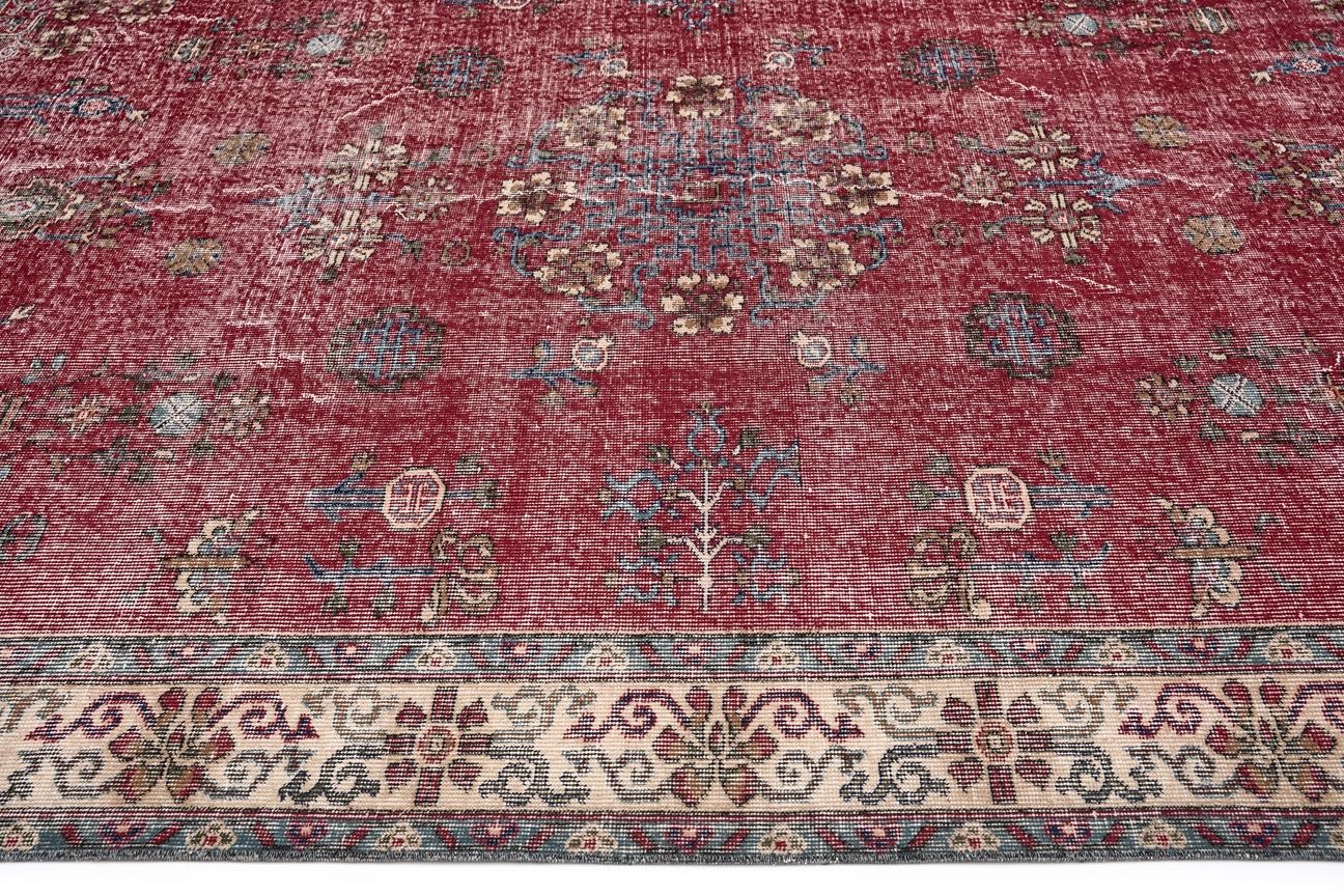 Teachers Carpet Hand Tufted Vintage Carpet ÖÇVE905