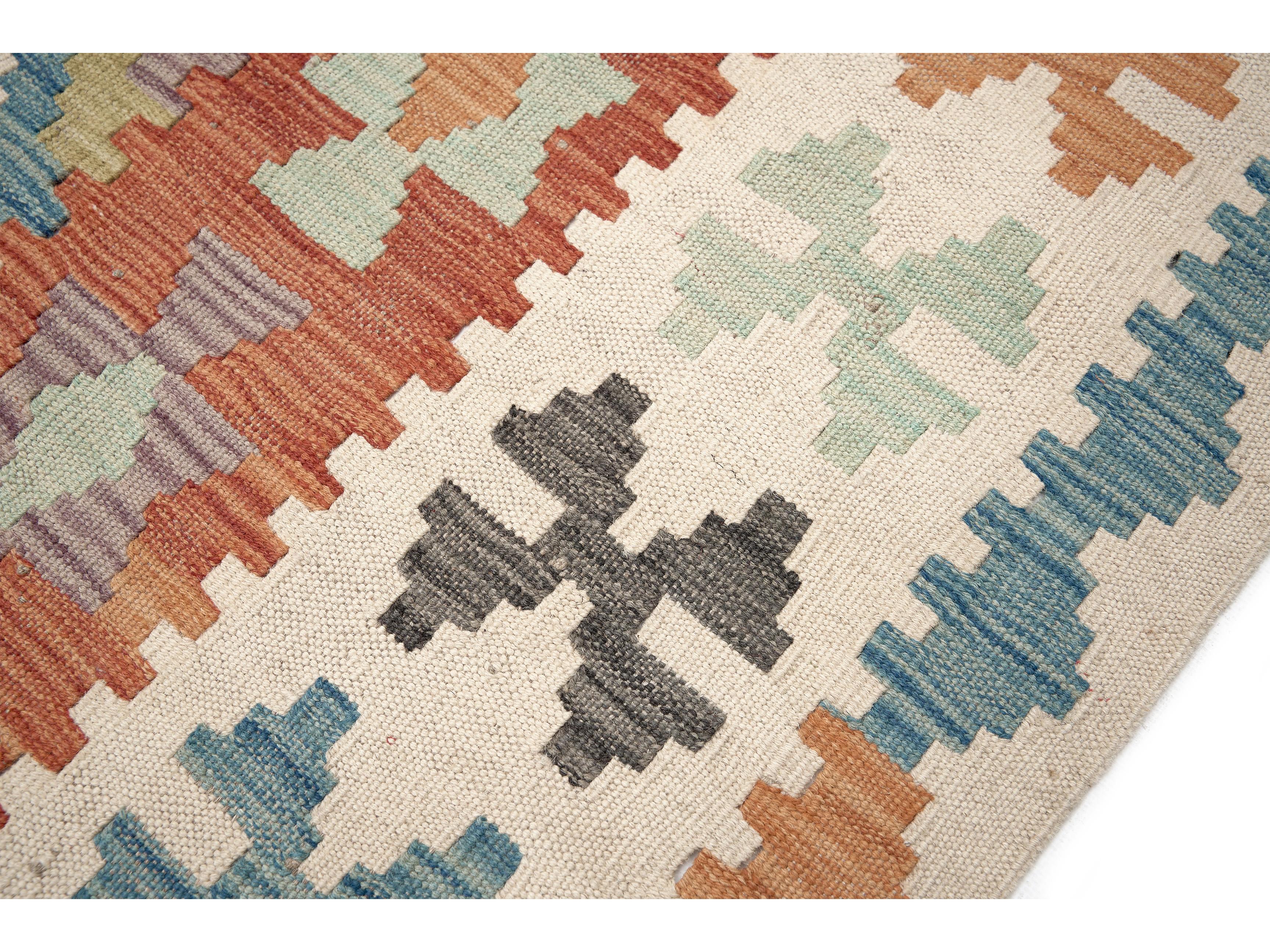 Öğretmenler Halı El Dokuma Saruki Kilim ÖDSK489