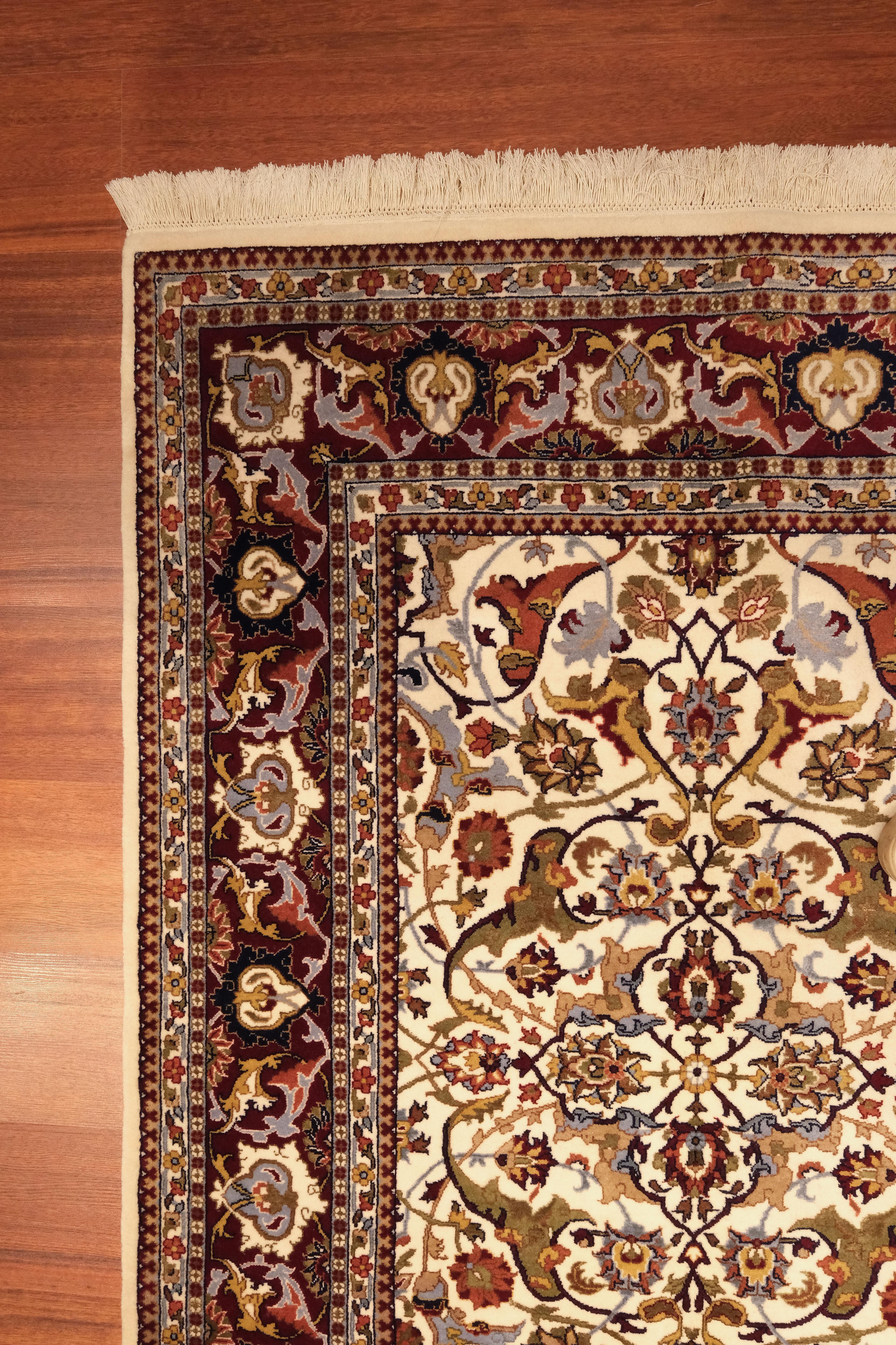 Öğretmenler Carpet Hand Woven Oriental Hereke Carpet 7677Ç