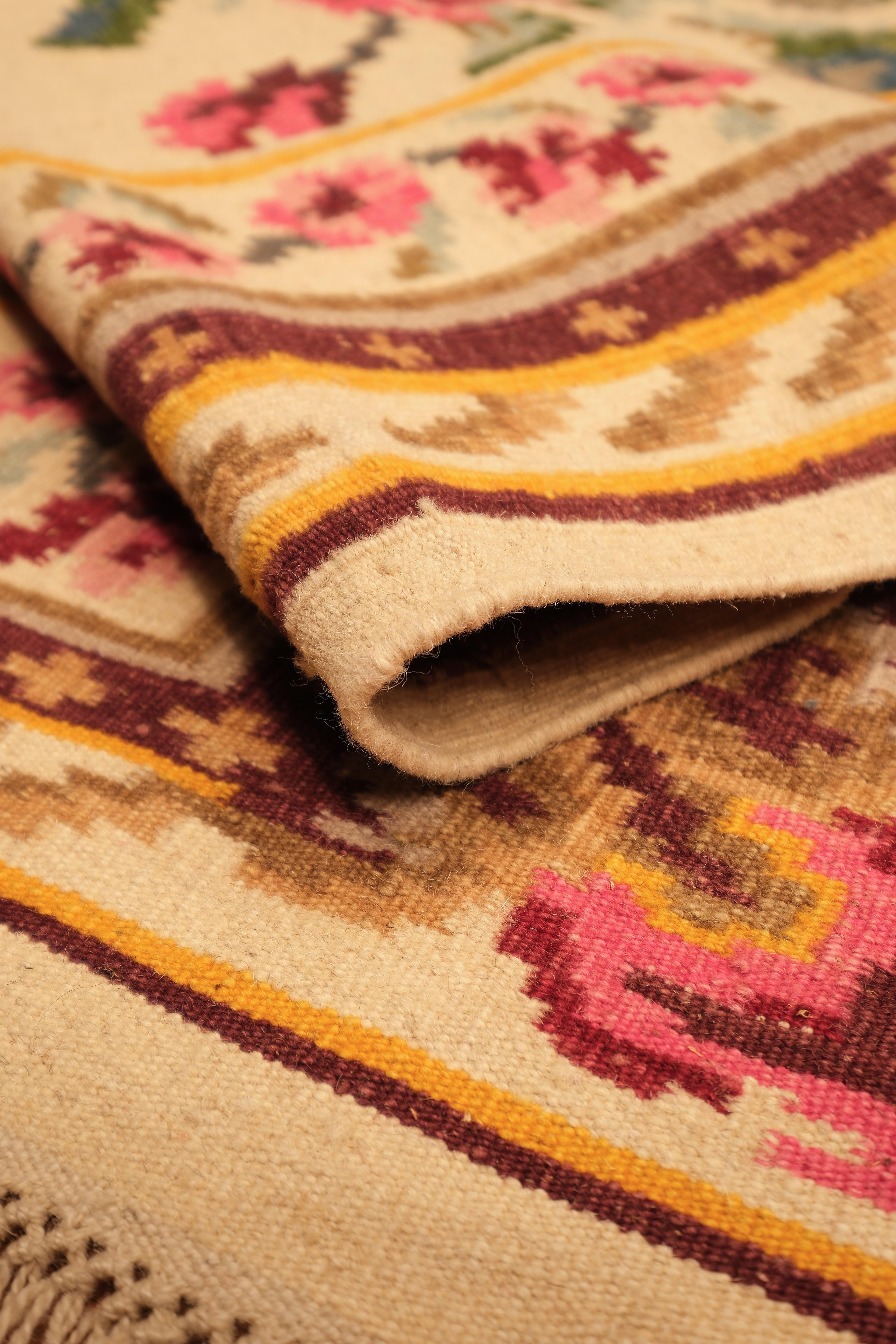 Öğretmenler Carpet Hand Woven Karabakh Kilim Rug 8285