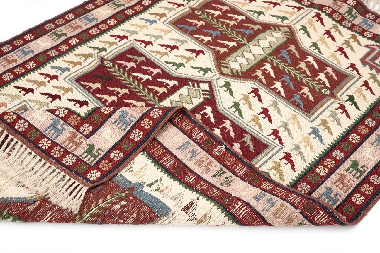 Öğretmenler Halı El Dokuma Deirn Sumak Kilim ÖÇDS694