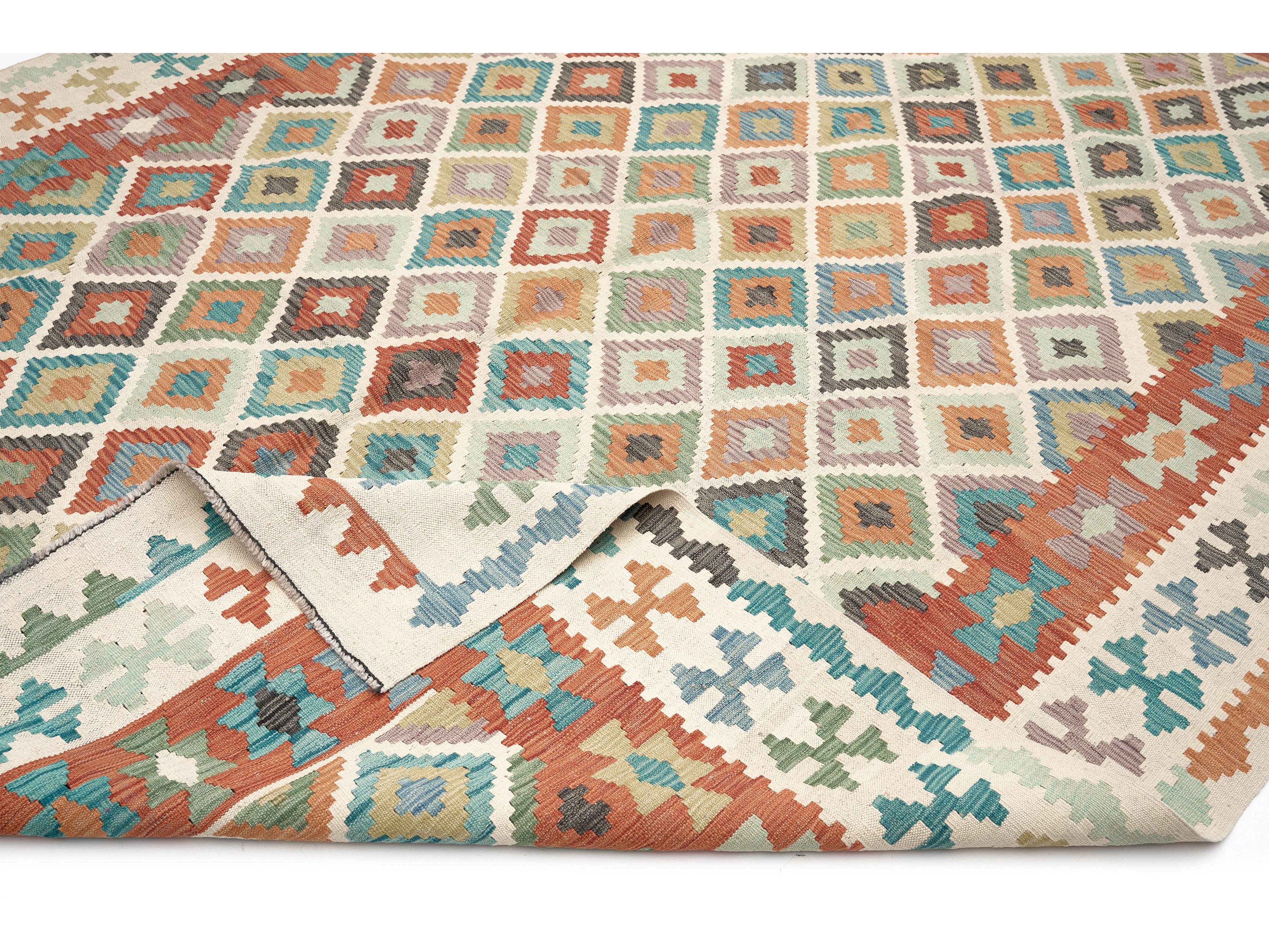 Öğretmenler Halı El Dokuma Saruki Kilim ÖDSK489