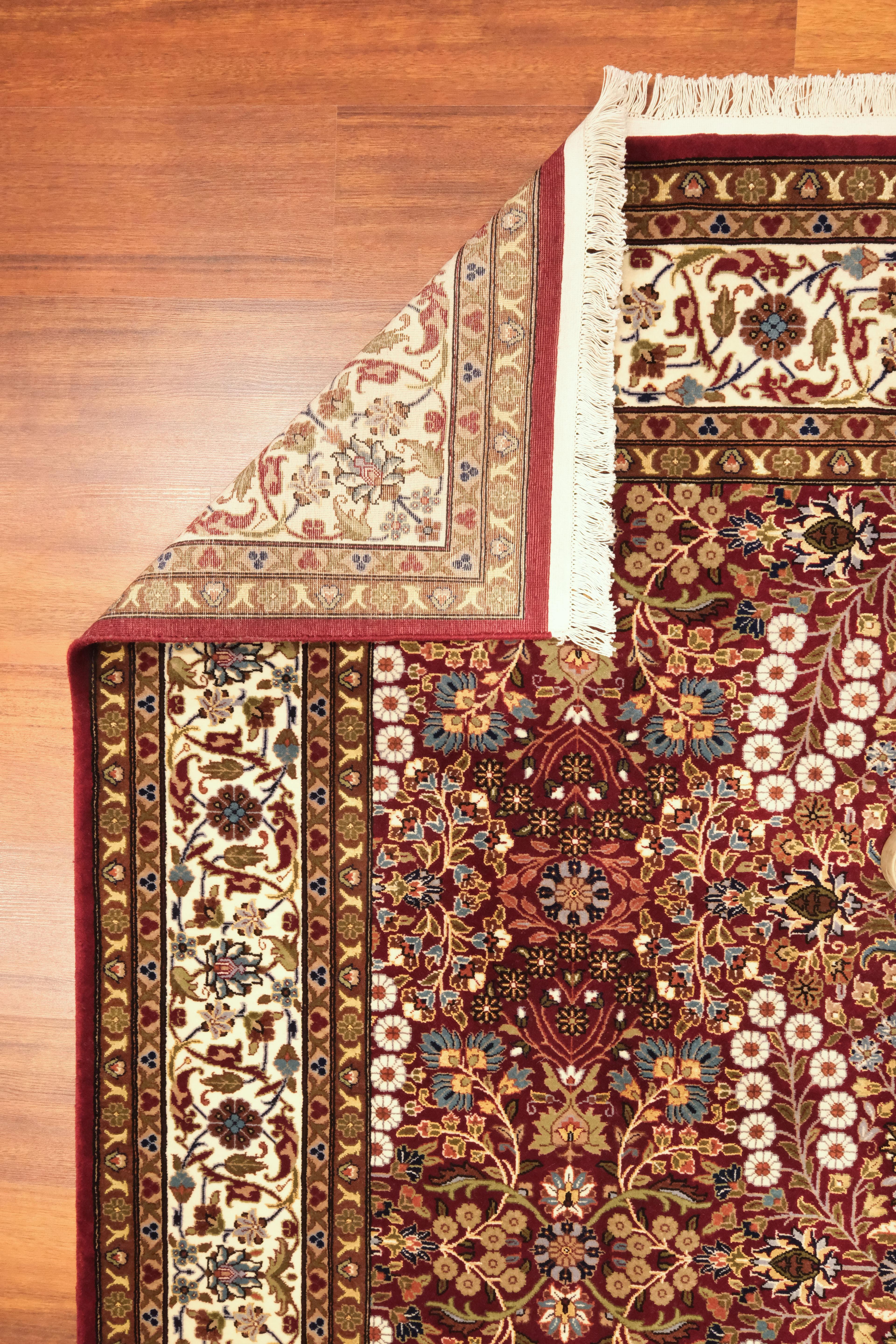 Öğretmenler Carpet Hand Woven Oriental Hereke Rug9585Ç